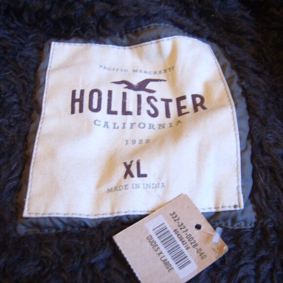 New without Tag 100% authentic Hollister Men 3-in-1 Military Jacket in sz XL - Picture 7 of 12